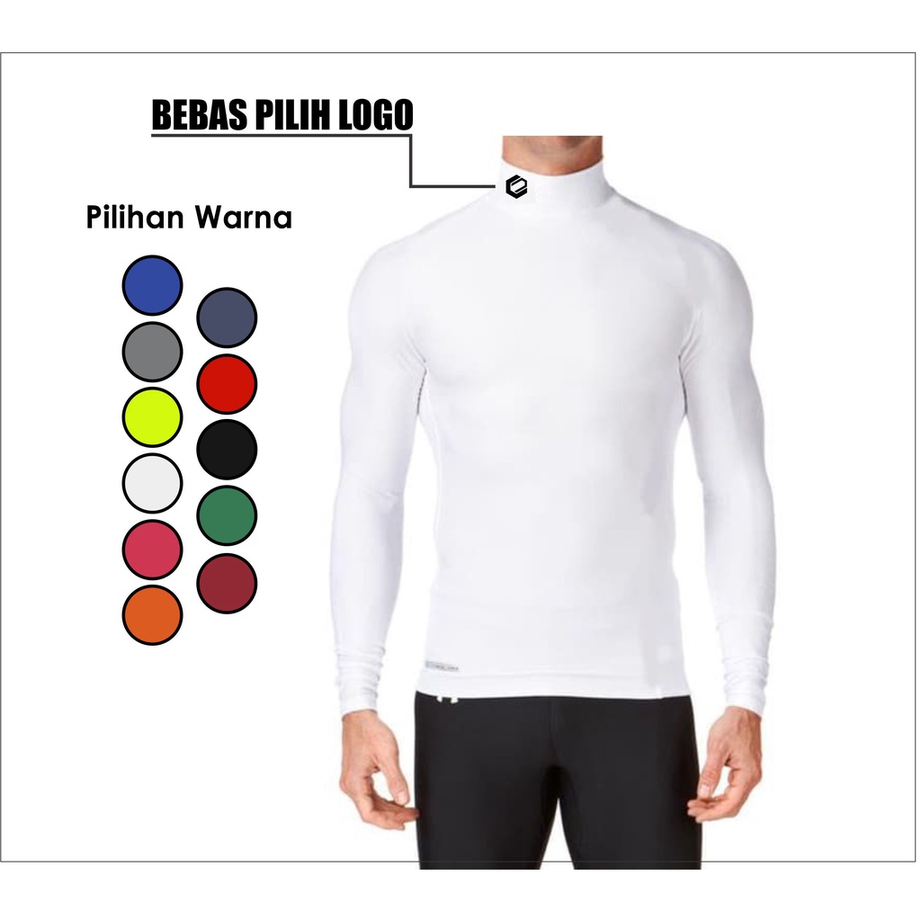 BASELAYER LENGAN PANJANG JARI LONGSLEEVE THUMBHOLE FUTSAL SEPAKBOLA VOLI OLAHRAGA RENANG PRIA WANITA