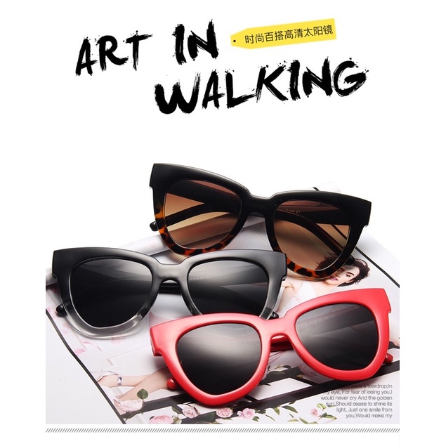 Kacamata【4】ins retro fashion men and women sunglasses