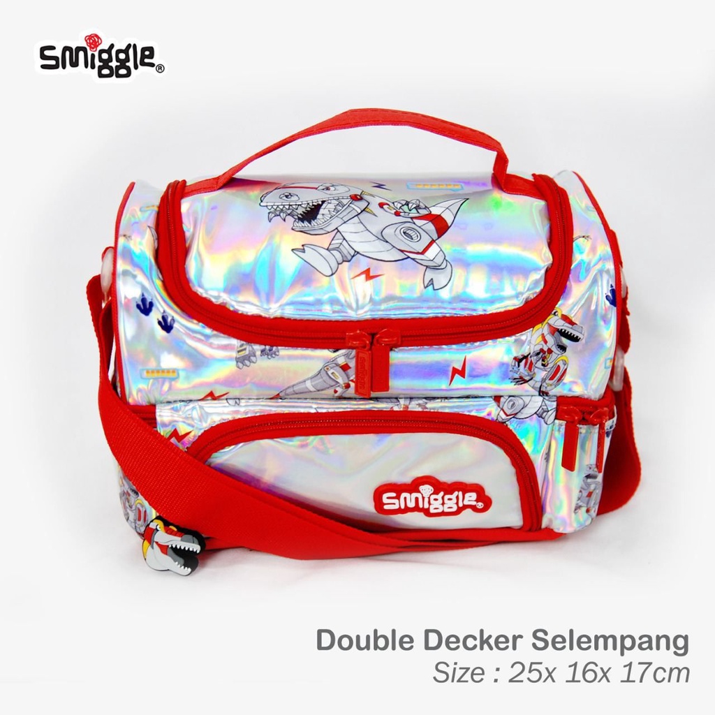 LUNCHBAG TAS BEKAL DOUBLE DECKER SMIGGLE TALI