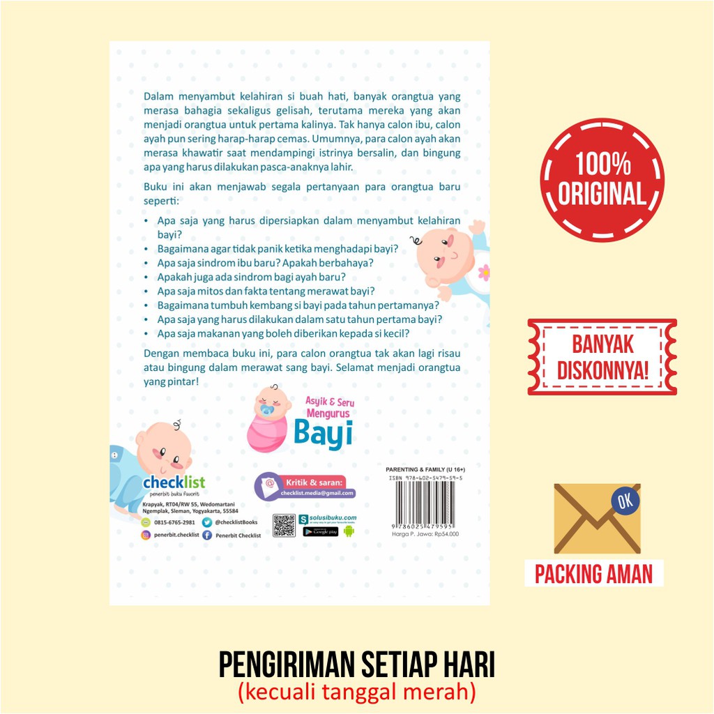 Buku Parenting Asyik & Seru Mengurus Bayi Inspirasi Terbaik Ayah Bunda-5