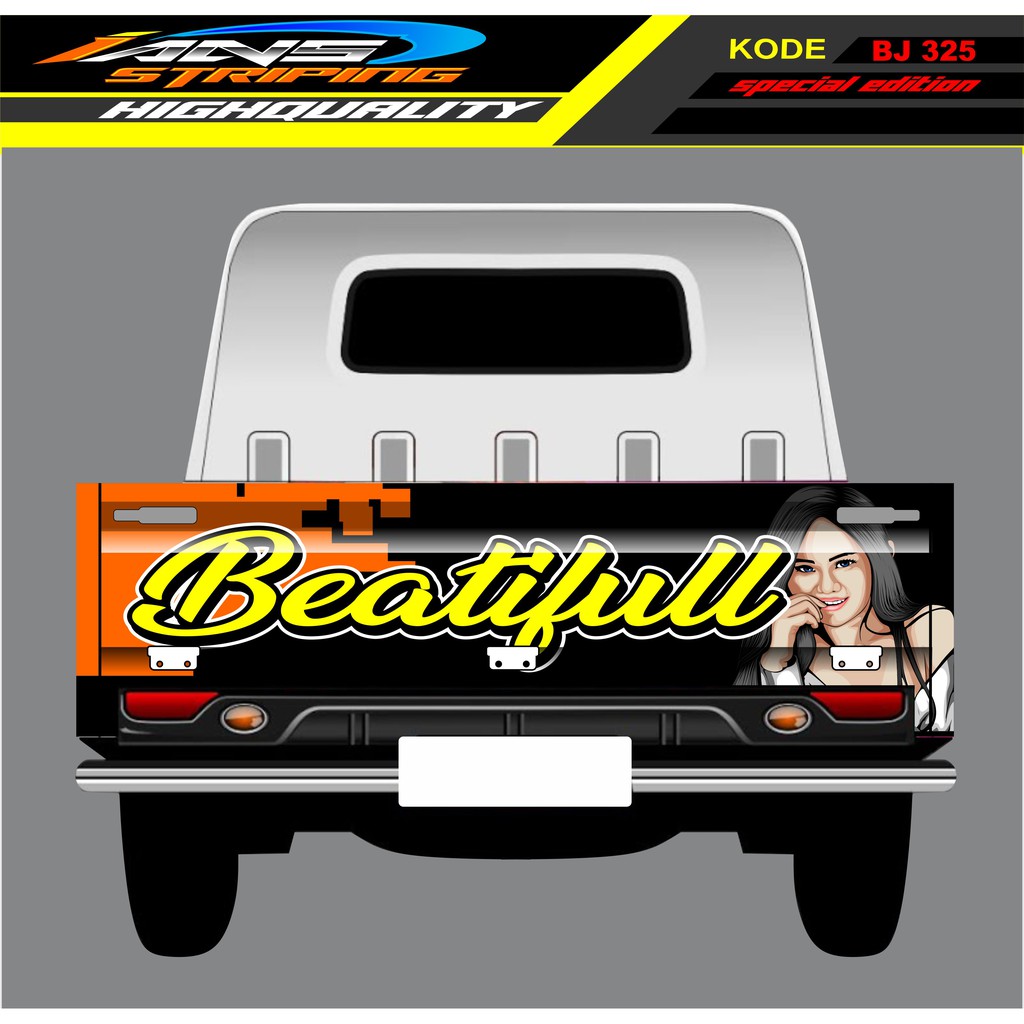 STICKER GRANMAX PICK UP / STIKER BAK BELAKANG MOBIL GRANMAX / DECAL STICKER GRANMAX