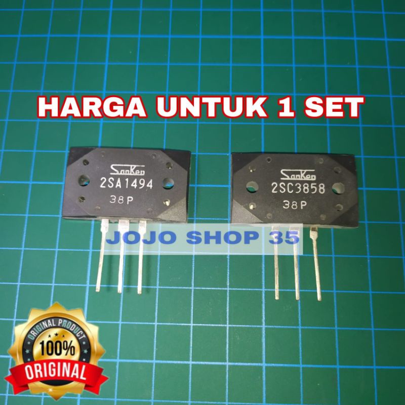 Transistor SANKEN 2SA1494 2SC3858 A1494 C3858 SA1494 SC3858 SA 1494 C 3858 ASLI ORIGINAL JEPANG