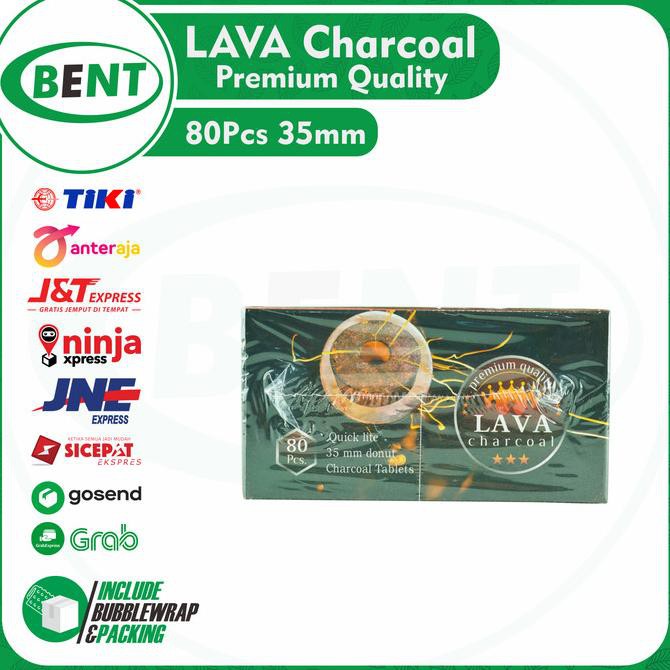 

Lava Charcoal 35 mm 80 Pcs (Arang Magic) READY STOK