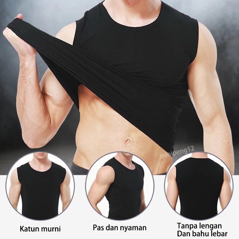 KAOS SINGLET PRIA TANKTOP PRIA KAOS OLAHRAGA SINGLET COWOK