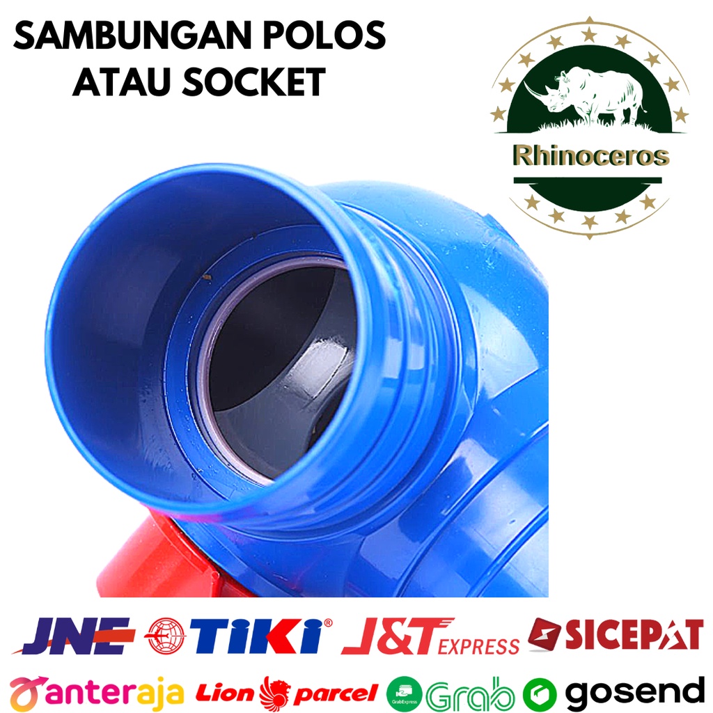 Quick Connector Selang Drip irigasi Pertanian Knee On Off 2&quot; - 4&quot;