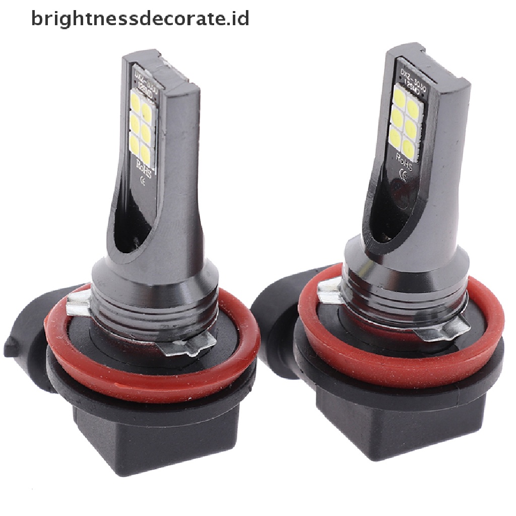 (Birth) Sepasang Bola Lampu Led H11 110w 20000lm 6000k Untuk Foglamp / Drl Mobil