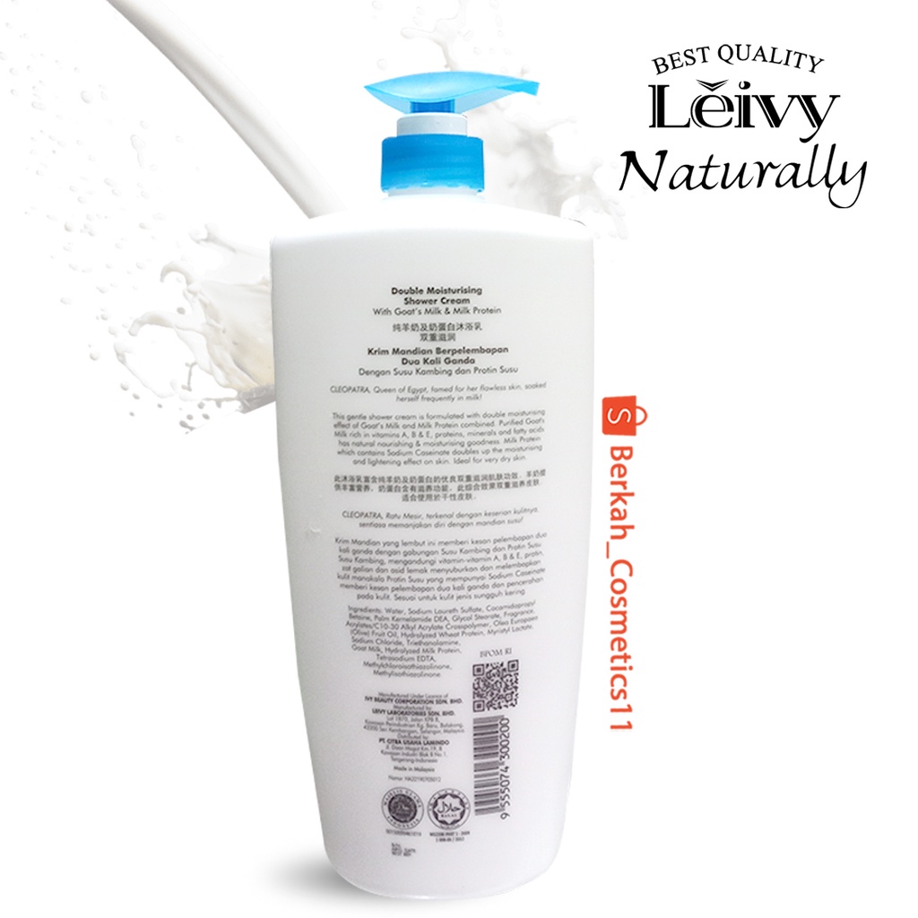 Leive Shower Cream Goat Milk Pump 1150ml