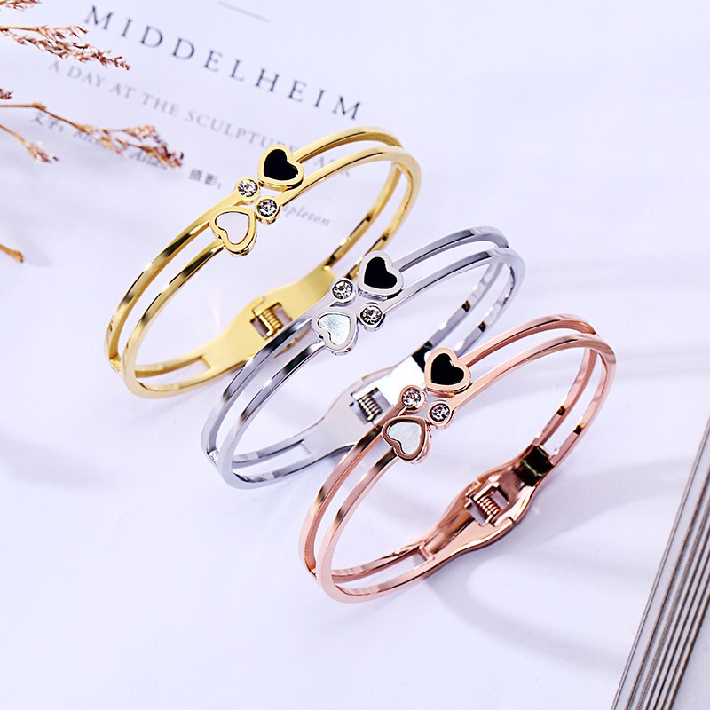 SALE Gelang Bracelet Wanita Aksesoris Titanium Korea Trend Masa Kini Cocok Hadiah GK119