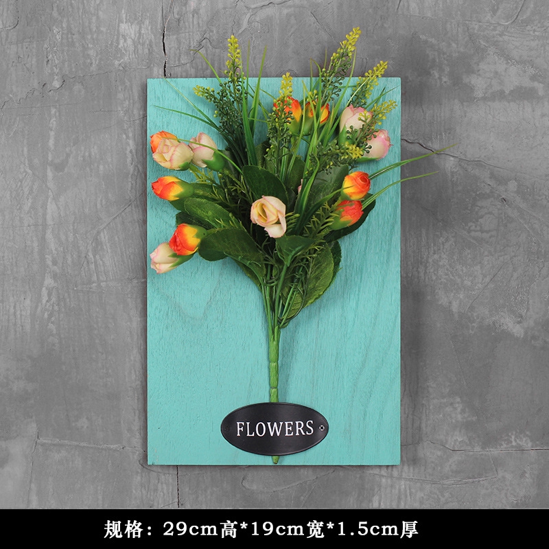 Taman Kreatif Kayu Solid Lukisan Dekoratif Gantung Merangkai Bunga Ruang Tamu Hiasan Dinding Hiasan Shopee Indonesia