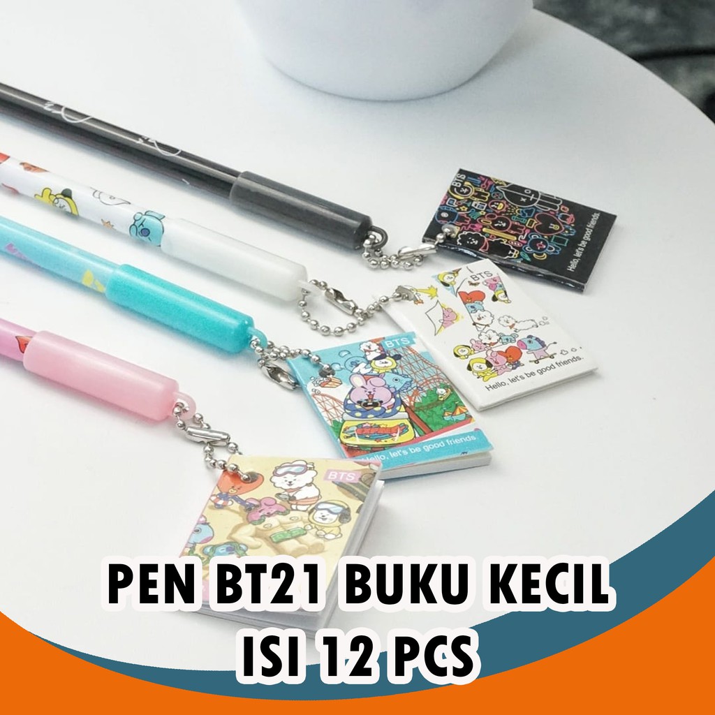 SELUSIN PEN BT BOYBAND KOREA FAMILY ISI 12 PCS GEL PEN BANGTAN BOYS TATA COOKY CHIMMY MANK VAN KOYA