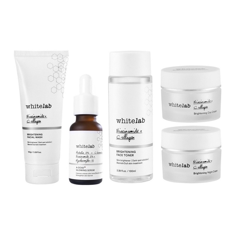 Whitelab Brightening Paket Wajah &amp; Serum