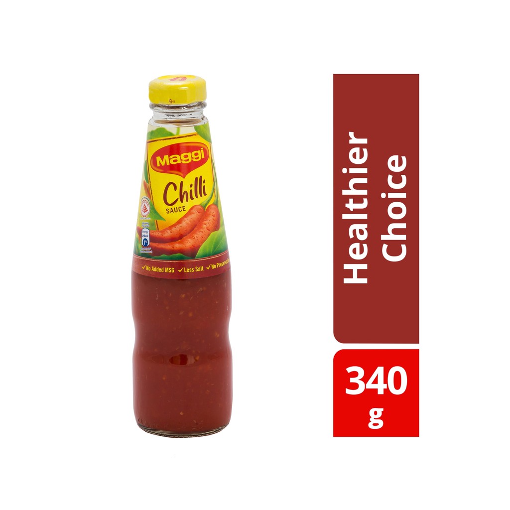 

Maggi Chili Sauce Healthier Choice Low Sodium 340g - Saus Sambal
