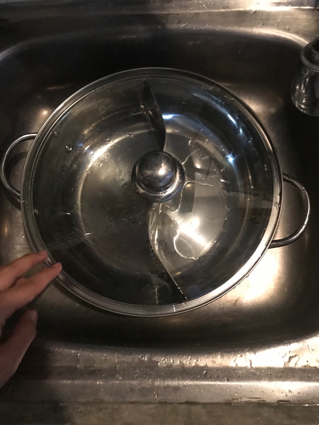 Panci Shabu Sekat 30/ Shuki Shabu 30cm Stainless Steel