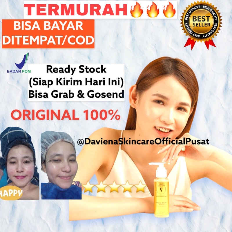 TERLARIS FACIAL WASH GOLD SERIES | DAVIENA | DAVIENA SKINCARE | DAVIENASKINCARE Davina ASLI 100% Fac