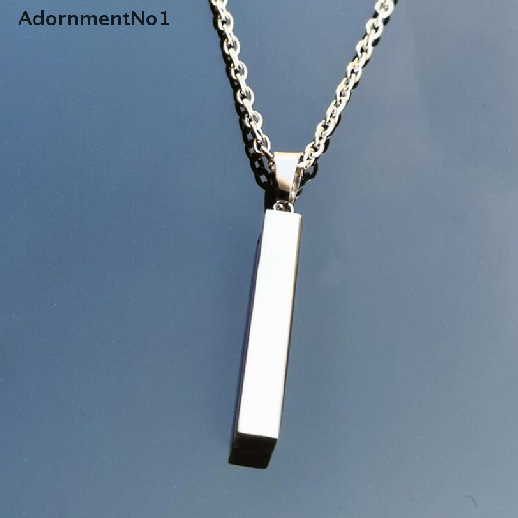 [AdornmentNo1] I Love You Stainless Steel Wishing Column Pendant Necklace Accessories For Lover [new]