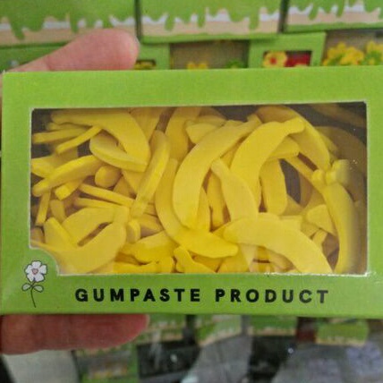 

Gumpaste Pisang/Sprinkle/Cupcake/Hiasan Kue Tart/Topping/Dekorasi