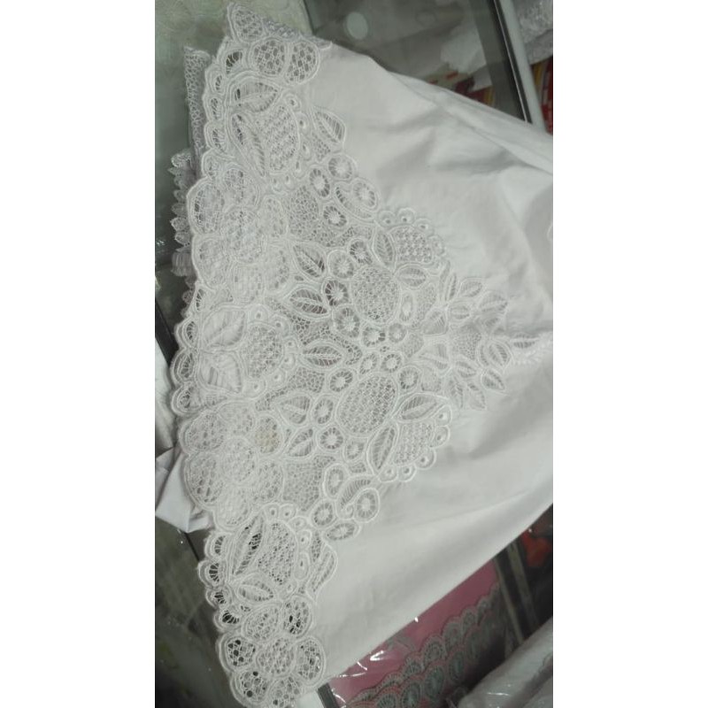 Mukena stelan kerancang katun paris