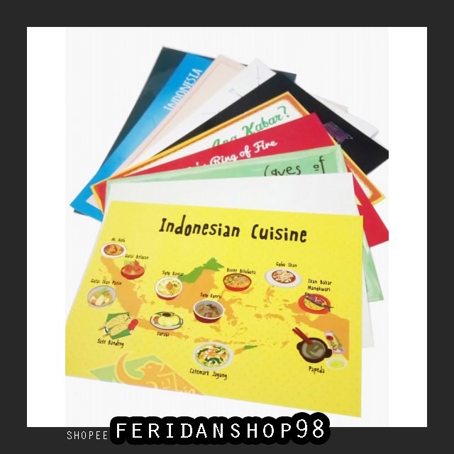 

BT314 POSTCARD KARTU BEST POS MAP INDONESIA BY FERIDANSHOP98