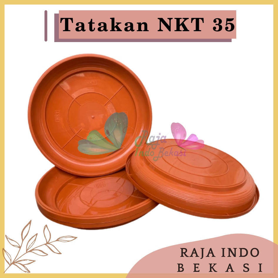 Tatakan Nkt 35 Merah BataTerracota Terracotta Merah Coklat Alas Pot Bunga Polos Besar Murah Bagus Tatakan Alas Pot Bunga Nkt 35 Putih 31cm Untuk Pot 35cm - NKT TATAKAN 35 alas pot bunga polos besar murah bagus