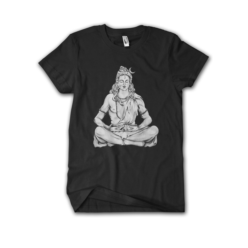 Shiva Adiyogi T-shirt Kaos Dewa Siwa Lengan Pendek