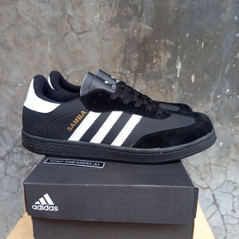 Adidas Samba OG Premium Black White Black Sudah Strubble Sepatu Sneakers Pria