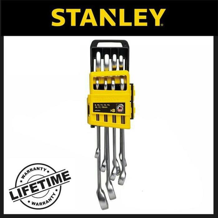 Kunci Ring Pas STANLEY 8 PCS ORIGINAL 8-19MM Stanley Combination Wrench STMT 78099-8 .
