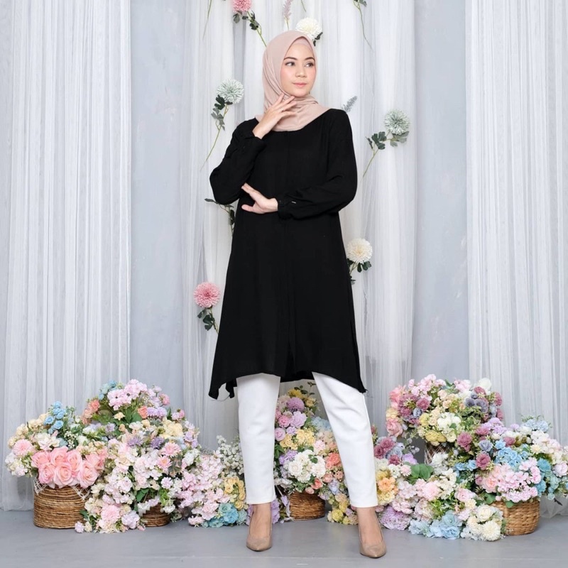 VENYA TUNIK | Long tunik rayon | Tunik rayon crinkle murah