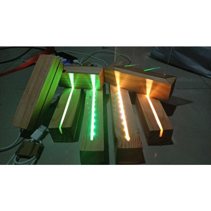 PROMO Dudukan Lampu Akrilik / Stand Acrylic LED USB A4 / A5 / A6 - Putih, A6