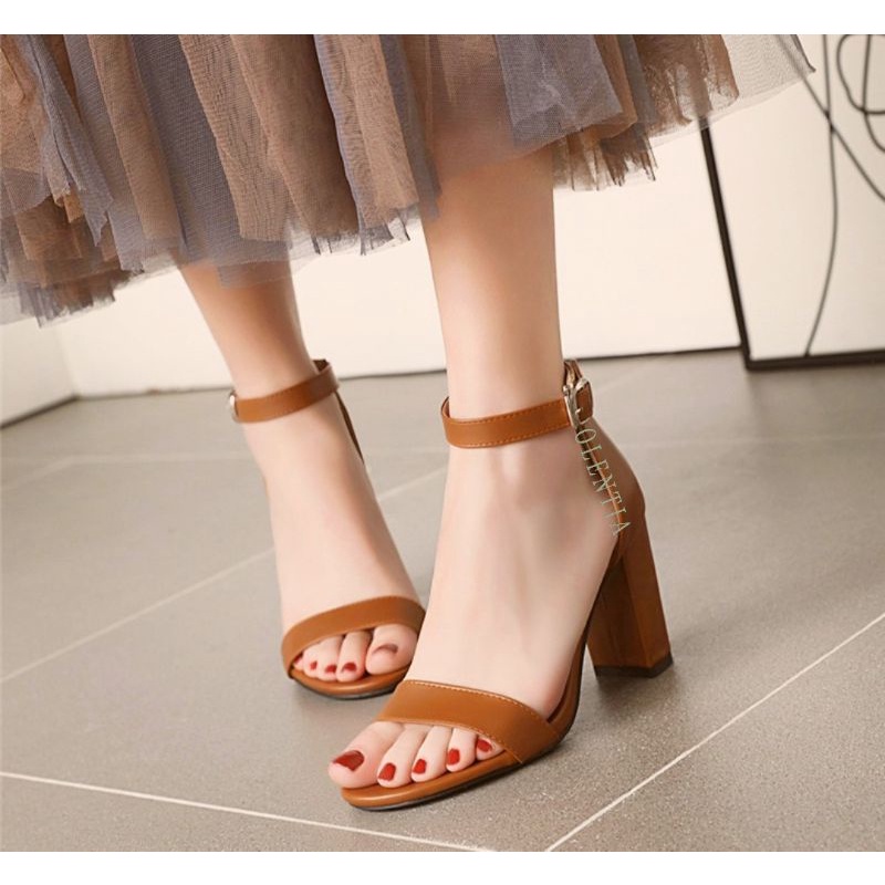 Sandal Wanita Sandal heels tali gesper RD 08