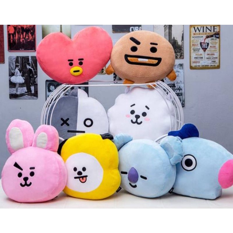 [PELUNASAN] OFFICIAL BT21 BTS Official x LINE Cushion 42 cm SHOOKY
