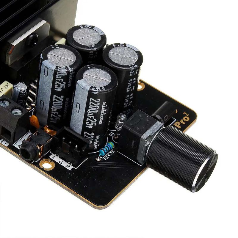 btsg Stereo Class AB Digital Power HIFI Car Amplifier Voice Frequency Board TDA7377 DC9-18V 30W for 4-8 Ohm Speaker