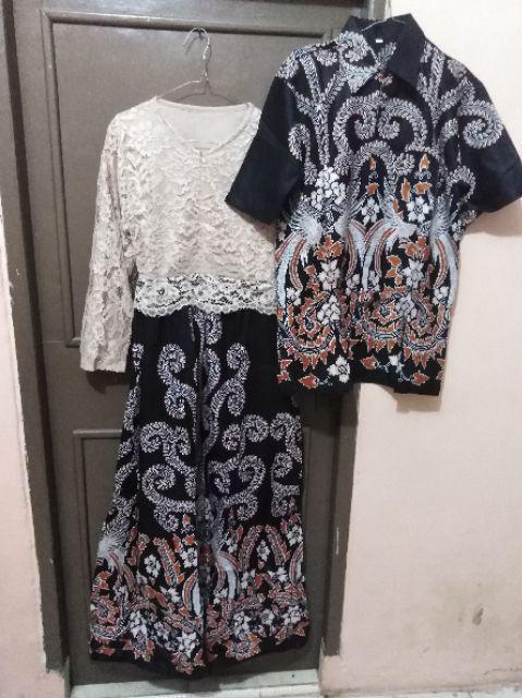 [new Arival] Wou Batik Couple Ayusita Ruffle Batik Couple Ori Ndoro Jowi Dnt Garansi Termurah- Bg094