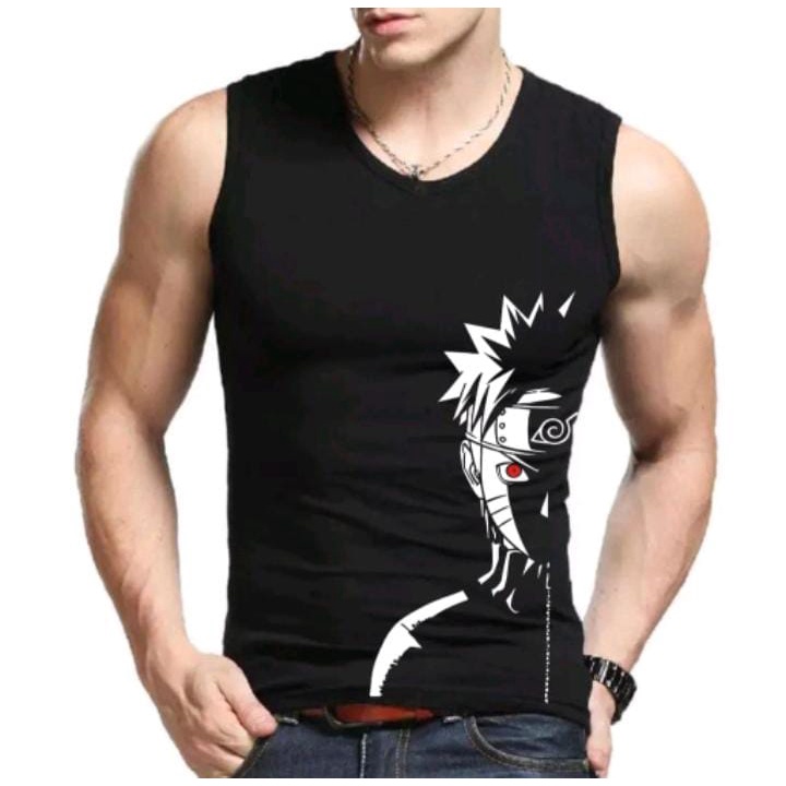 ALIPIO FASHION - SINGLET PE MOTIF KONOHA / singlet pria / singlet keren / terbaru / kekinian