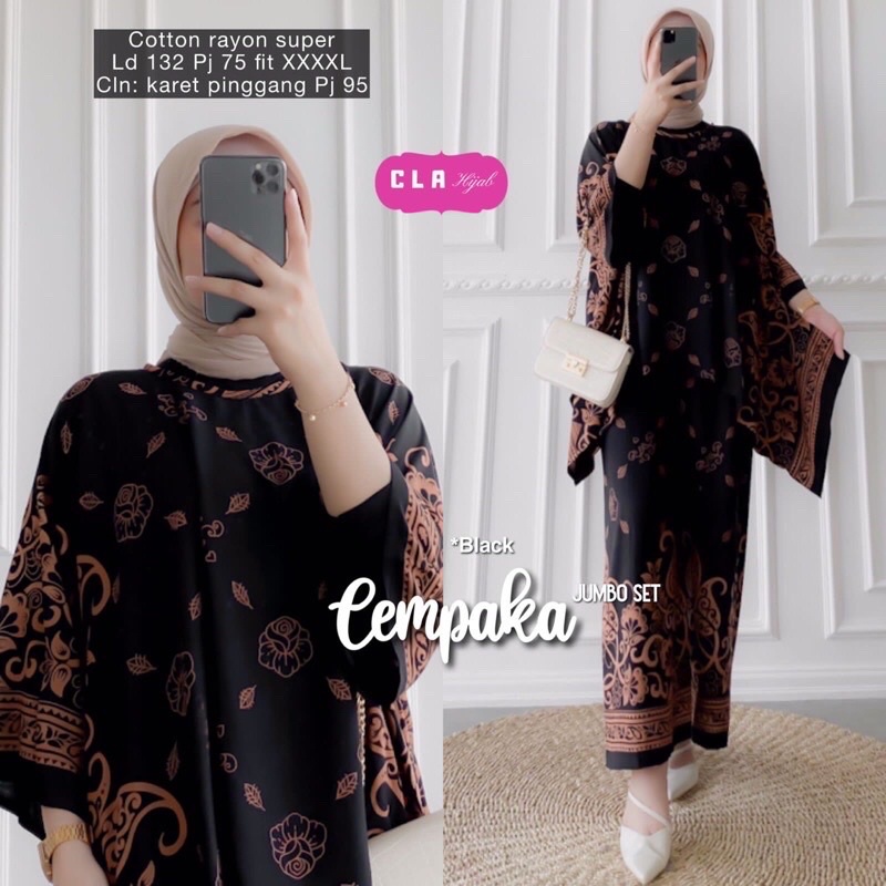 Setelan Wanita Waka Cempaka Vol.1 Jumbo Set | Setelan Wanita Waka | Rayon Premium | JUMBO  | SETELAN PIYAMA | PREMIUM QUALITY | COD