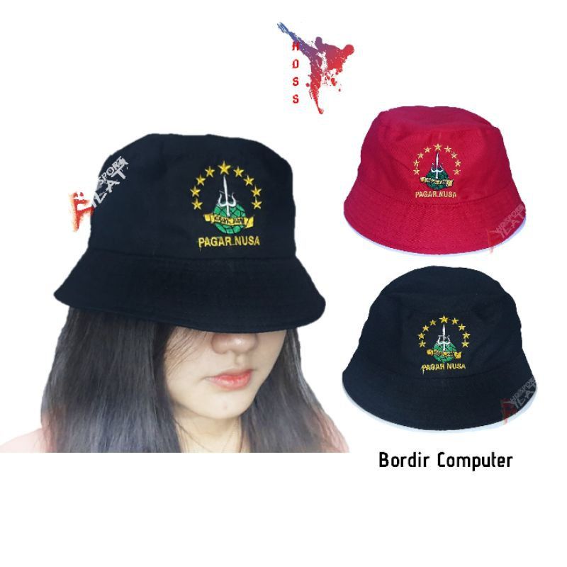 Topi Buket / Topi Pagar Nusa / Topi Buket Pagar Nusa / Topi / Topi Bordir