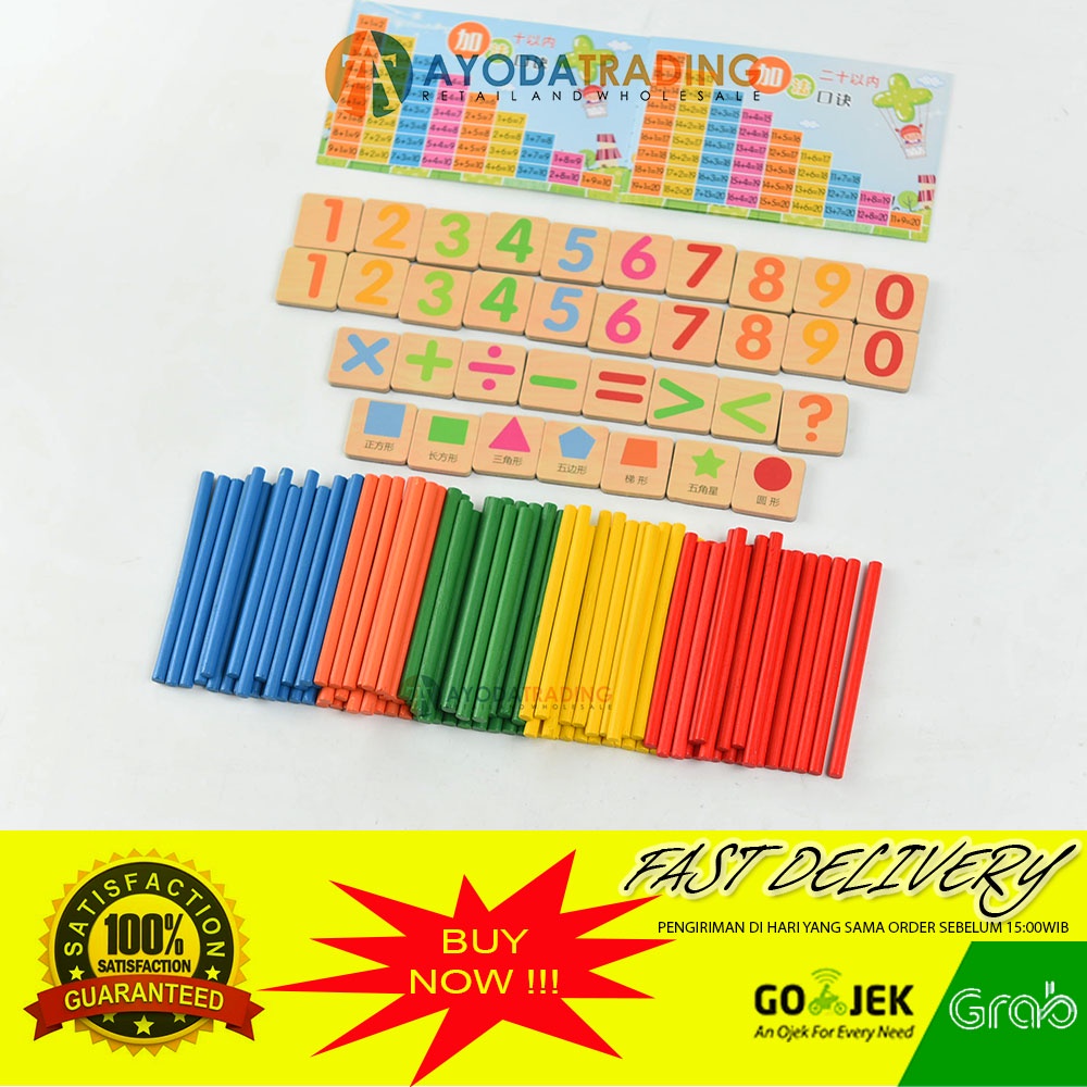 Mainan Edukasi Math Stick Early Learning