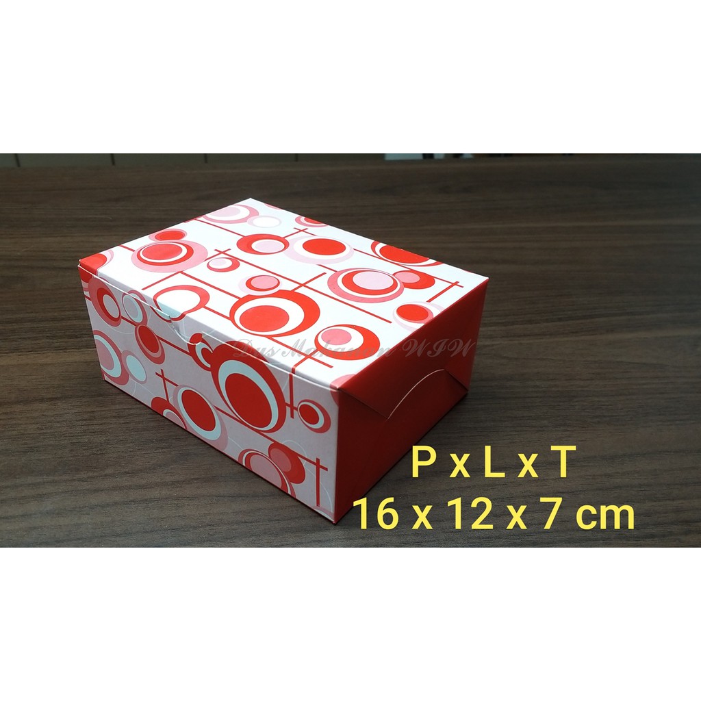 

DUS KUE / DUS SNACK / DUS NASI / DUS MAKANAN 12-16 MERAH