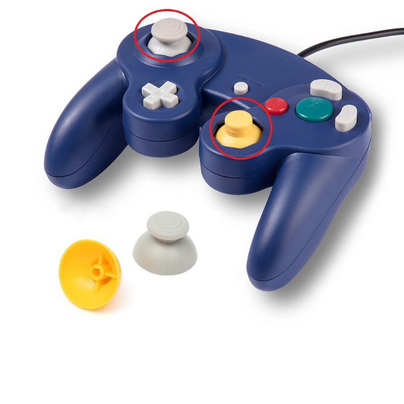 Vivi 1 Set Cap Tombol Analog Joystick Pengganti Bahan Silikon Untuk Nintendo Switch Ngc