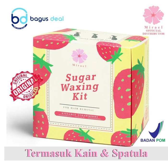 Mirael Sugar Waxing Kit Natural Strawberry