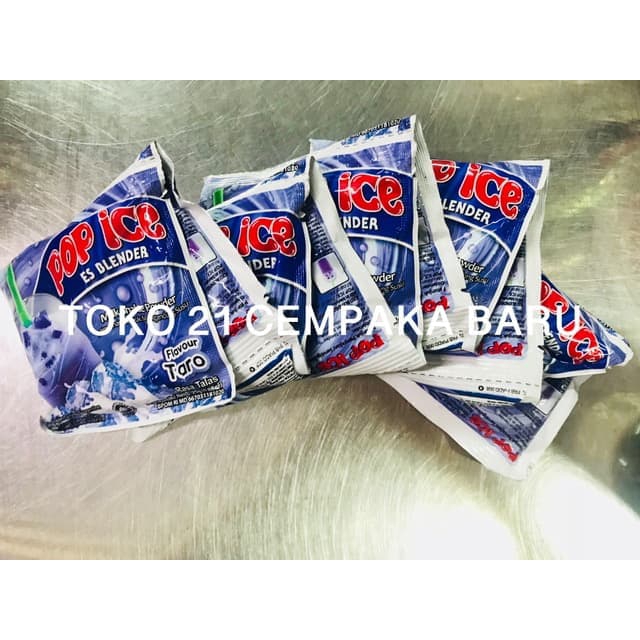 

Pop Ice Rasa TARO 1 RENCENG isi 10 SACHET | Minuman Pop Ice Talas Murah Promo