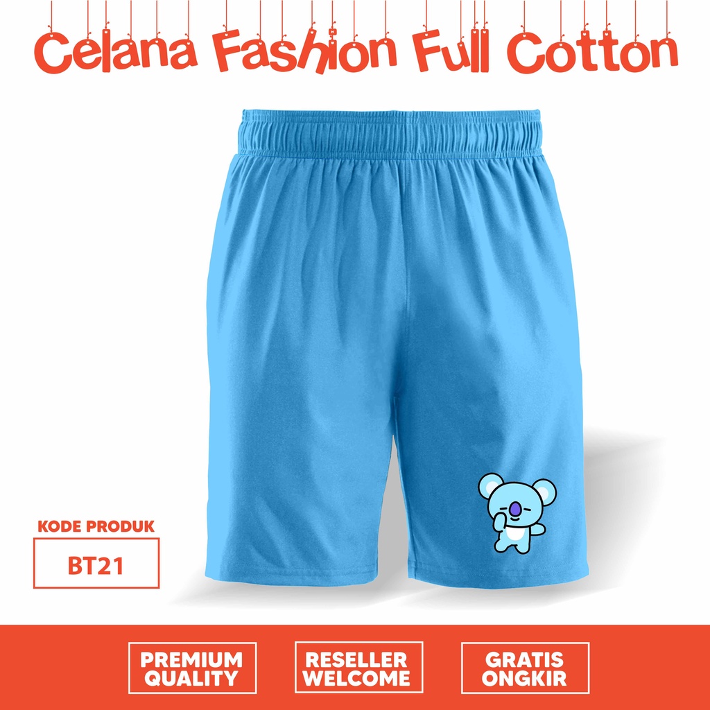 [CELANA ANAK] Celana pendek anak motif BT 21 kidswear full color