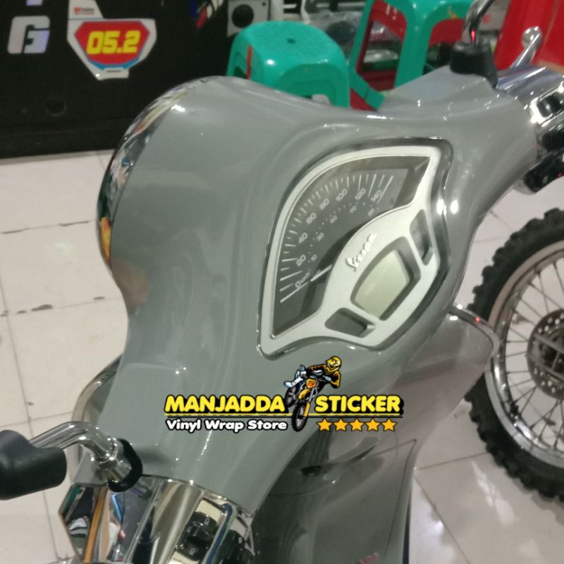 stiker skotlet warna abu abu light grey sticker merk oracal lebar 126cm