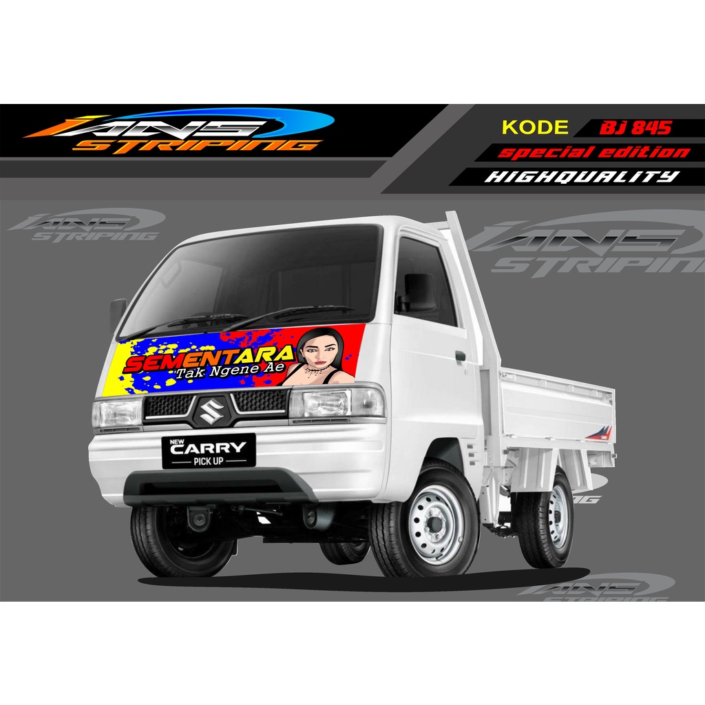 DECAL STICKER KAP MOBIL CARRY/ STIKER KABIN DEPAN MOBIL CARRY PICK UP / STICKER TERBARU