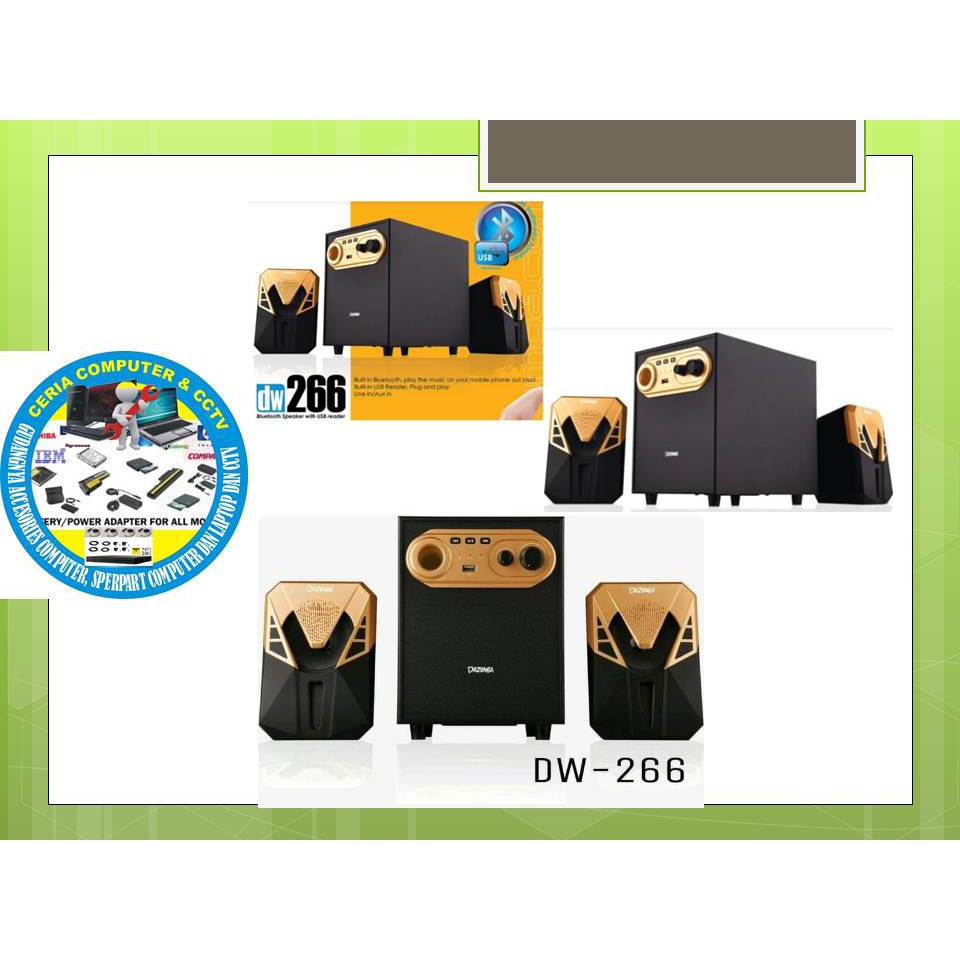 SPEAKER SPEKER SPIKER COMPUTER KOMPUTER PC LAPTOP LEPTOP DAZUMBA DW 266