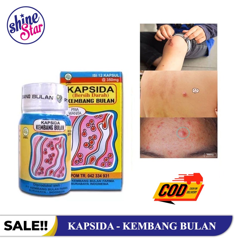 SHINE STAR - Kapsida Kembang Bulan / Bersih Darah Kapsul / kapsida Untuk Jerawat Gatal2 dan Bisul