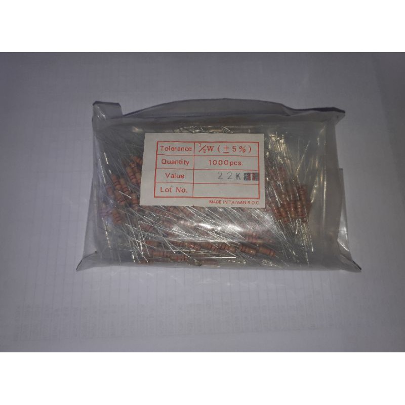 Resistor 1/2watt 22K (10pcs)