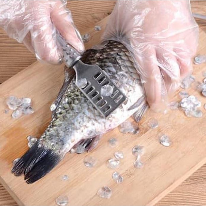 Pisau Sisik Ikan Fish Scale Remover Serutan Pisau Parutan Peeler