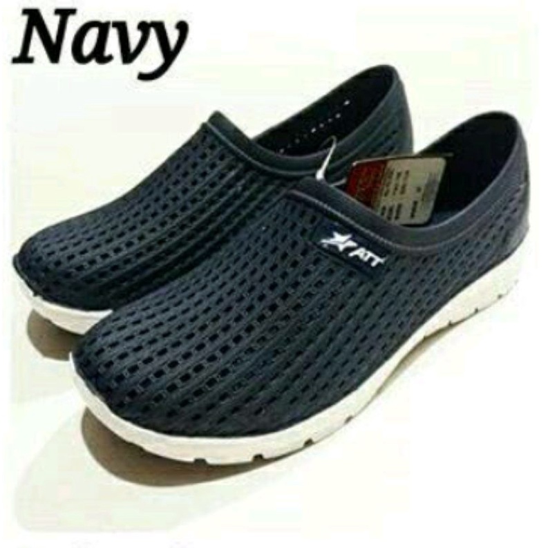 SEPATU ATT FULL KARET ANTI Air PSO PSW PSN CEWEK COWOK Navy Hitam Grey pink brown maron blue