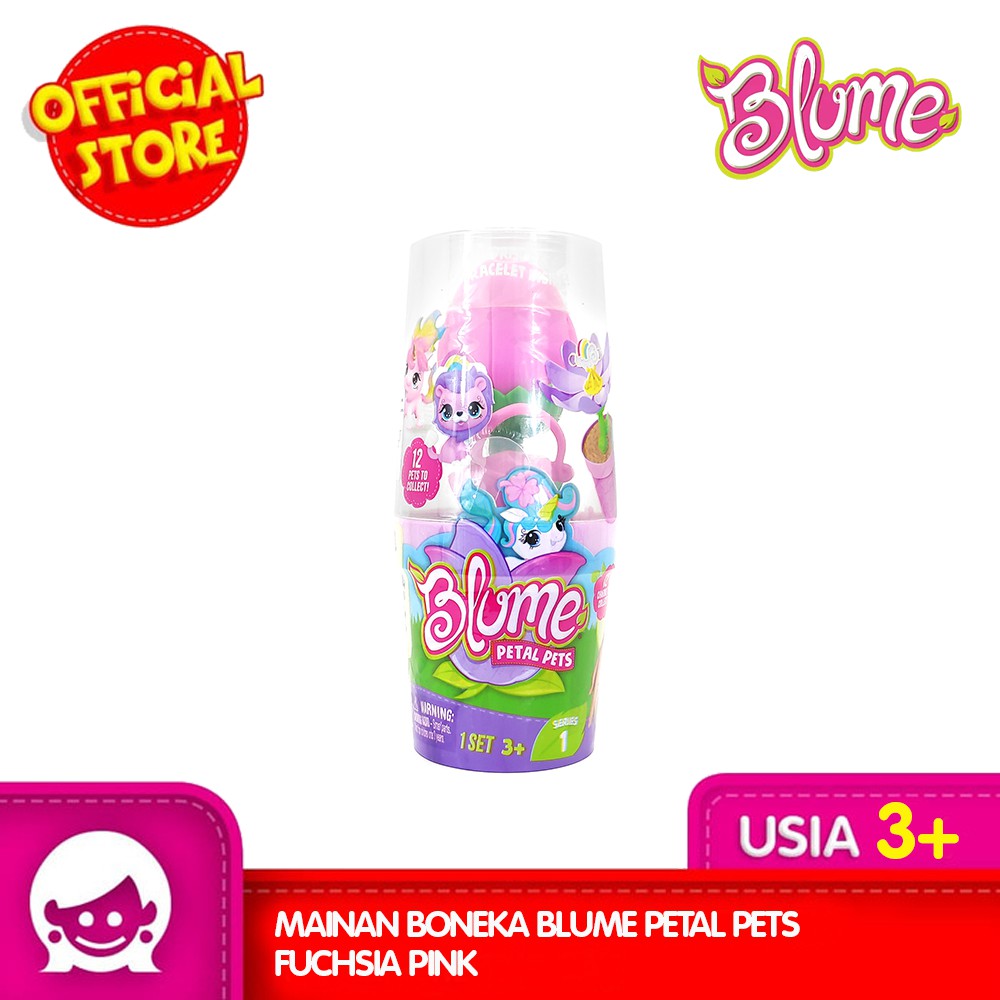 Mainan Boneka Blume Petal Pets Fuchsia Pink