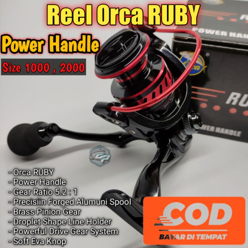 Reel Spining Orca RUBY / Reel Power Handle
